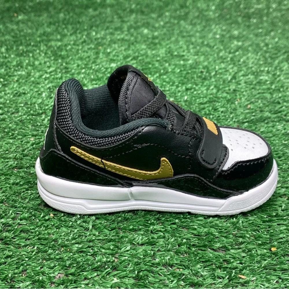 Nike Jordan Legacy 312 Low Sneakers (TD)‎ CD9056-071 Black Gold Toddler 5C - NEW
